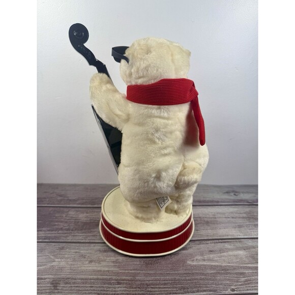 Vintage Coca-Cola Animated Jazz Polar Bear Playing 1990's  Jazz Music Coke - Picture 14 of 17